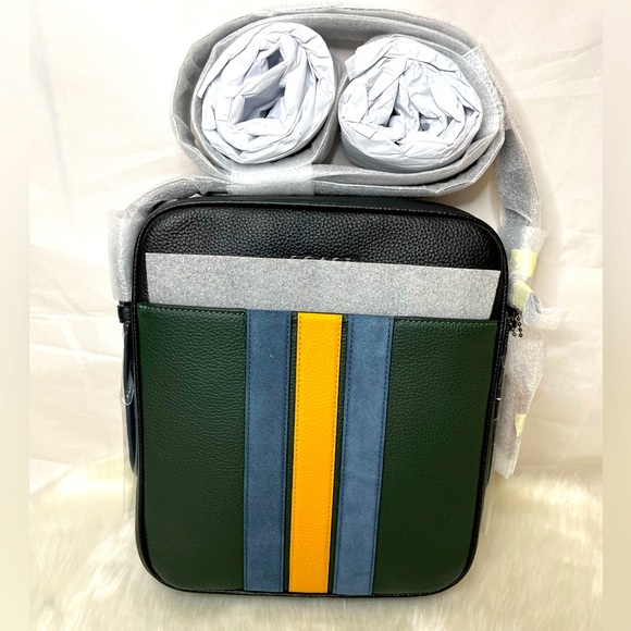 NWT Coach Hudson Crossbody 21 with Varsity Stripe Messenger bag - Picture 5 of 9